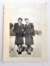 Vintage 1945 WWII BLACK WOMEN PHOTO -AFRICAN AMERICAN US MILITARY Corsica, Italy picture