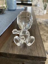 Rare Baccarat Snoopy Crystal Figurine Sitting picture