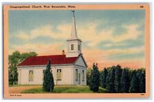 1948 Congregational Church West Barstable Massachusetts Vintage Antique Postcard picture