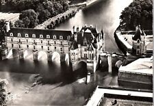 France Touraine CHENONCEAUX Aerial View Château Vintage Unposted RPPC Real Photo picture