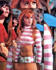 1960s Ann Margret Wearing Pink Stripe Polka Dots Cheesecake Pin-Up 8x10 Photo picture