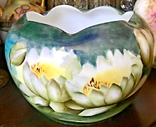 Outstanding Painted RC BAVARIA (ROSENTHAL) PORCELAIN WATER LILY BOWL/VASE picture
