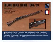 French Lebel Model 1886/93 Rifle  Atlas Classic Firearms Card picture