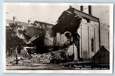 Sta. Barbara California CA Postcard RPPC Photo Power Plant Earth Quake c1910's picture