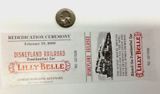 DISNEYLAND RAILROAD Lilly Belle rededication Ceremony unused ticket 2006 picture