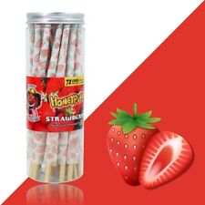 Honeypuff Pre-rolled Cones King Size Strawberry Flavor Rolling Paper 110 mm 72  picture