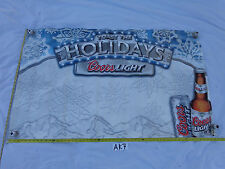 VINYL BANNER MAN CAVE COORS LIGHT TOAST THE HOLIDAYS 57