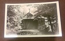 Vintage Joppa Covered Bridge RPPC Postcard Warner New Hampshire  picture