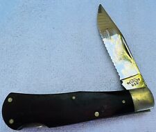 CUTCO 1882 Bullwhip Vintage USA Folding Pocket Knife Serrated Edge Rosewood picture