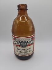 Budweiser Stubby 12 Ounce Empty Vintage Beer Bottle Great Label Shorty  picture