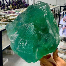 13.25LB  Rare green cubic fluorite mineral crystal sample / China picture