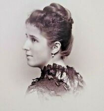 Towanda Pennsylvania Cabinet Photo 1890s Pretty Dark Haired Woman A.J. Fisher picture