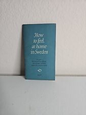 Tourists Guide 1958 How To Feel At Home In Sweden Brochure Vintage picture
