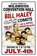 BILL HALEY & HIS COMETS 1955 Concert Poster Wildwood NJ Convention Hall GIG SIGN picture