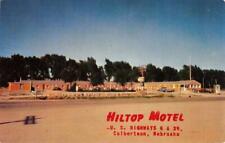HILLTOP MOTEL Culbertson, Nebraska Roadside c1950s Chrome Vintage Postcard picture
