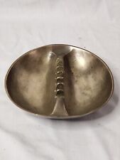 Vintage Mid Century Modern Solid Brass Ashtray Heavy picture