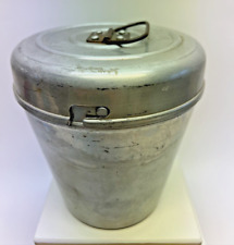 Vintage Coal Miner Lunch Bucket Pail Wear-Ever Aluminum No. 1102 picture