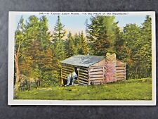 Vintage Postcard Typical Cabin Home Heart Of Mountains NC Hand Tinted B2433 picture