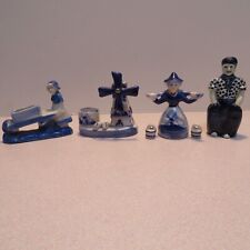 Set of 4 vintage Small Blue Holland figurines    picture