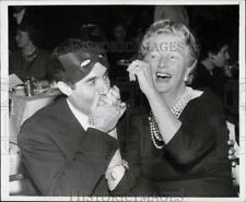 1958 Press Photo Ricardo Montalban & Teddy Stavrum at Playtex Party, New York picture