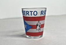 Puerto Rico - Flag Logo on Clear- Standard Souvenir Shot Glass picture