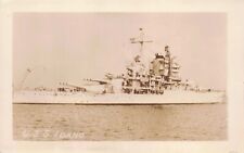 USS Idaho Navy Battleship Vintage Real Photo Postcard picture