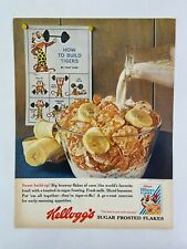 Kelloggs Sugar Frosted Flakes Magazine Ad 10.75 x 13.75 Admiral Television picture