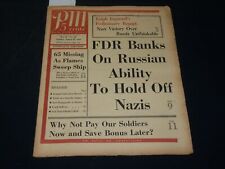 1941 AUGUST 19 PM'S WEEKLY NEWSPAPER - FDR BANKS ON RUSSIA - NP 4933 picture