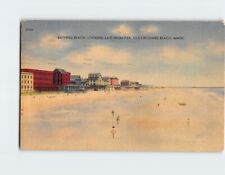 Postcard Bathing Beach Looking East from Pier Old Orchard Beach Maine USA picture