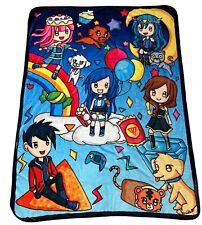 ItsFunneh The Krew Anime Blanket Throw 62” X 47” Soft RARE picture