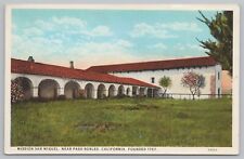 Mission San Miguel~Near Paso Robles~California~Founded 1797~Dated 1909 Postcard picture