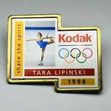 1998 Olympic Pin Kodak Share the Spirit Tara Lipinski Lapel Pin Hat Pin Vintage picture