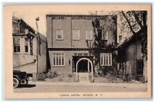 c1910's Lenox Hotel Car Scene Street Nyack New York NY Unposted Antique Postcard picture