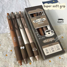 4pcs Coffee Soft Bread Gel Pen Set 0.5mm for Writing Office School Supplies picture