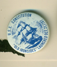 U.S.S. CONSTITUTION    BUTTON  - picture