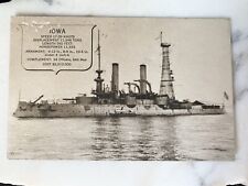 Vintage Iowa Navy Battleship Series 1 Postcard picture