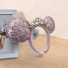 Minnie Mouse Disneyland Ears Headband Disney Parks Ears 2022 Princess Crown Pink picture