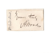 Andrew Wood (1810-1881) Signed Clip Autographed / Scottish Surgeon picture