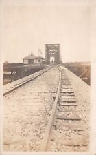 RPPC Military Army Base Railroad Train Depot Lancaster SC Photo Postcard C51 picture