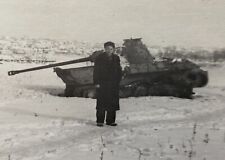 1947 Captured German Tank Pz.Kpfw.V PANTHER Bogopol Ukraine ORIGIN Vintage Photo picture