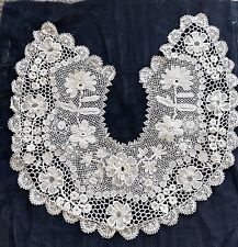 Antique vintage Antique  Lace Crochet Collar For Dress making picture