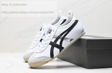 NEW Onitsuka Tiger MEXICO 66 Sneakers D508K White/Black Silver Shoes Unisex picture
