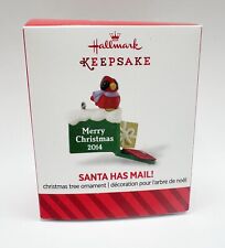 Hallmark Keepsake Santa Has Mail Cardinal MINIATURE Ornament 2014 picture