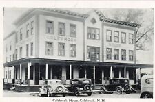 circa 1920's Colebrook House NH  postcard, cars picture