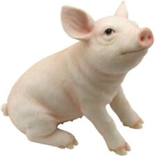 4.88 Inch Cute Baby Pig Decorative Statue Figurine Farm Animal Country Barnyard picture