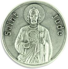 St Jude Pocket Token Patron Saint of Impossible Cases Prayer Coin picture