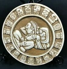 Vintage Renato Dorfman Mayan Zodiac Round 3D Ceramic Decorative Disc picture
