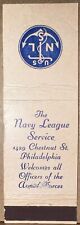 The Navy League Service Philadelphia PA Pennsylvania Military Matchbook Cover picture