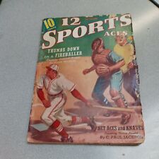 12 Sport Aces September 1942 Ace Novelties Baseball Tennis Pulp Magazine book  picture