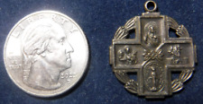 Vintage Catholic Four Way Medal, Sterling Silver picture